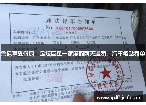 鲁尼享受假期：足坛巨星一家度假两天遭罚，汽车被贴罚单